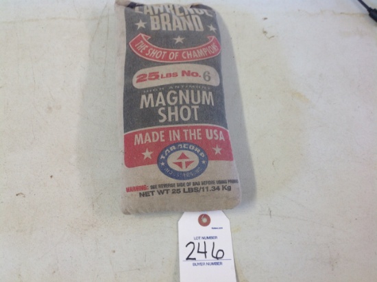 Lawrence brand 25 lbs. #6 Magnum Shot, made in the USA
