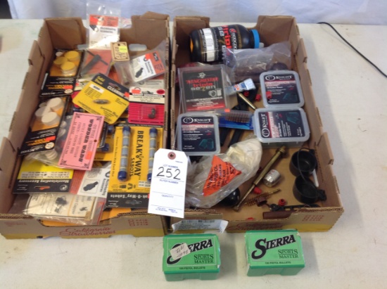 misc. muzzle loader repair supplies & 44 cal pistol bullets