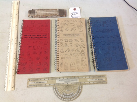 3 Practical Sheet Metal Layout books w/measuring pc's  Richard S Budzik