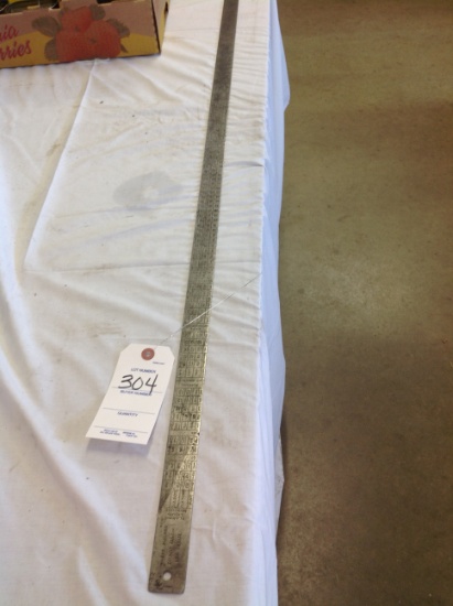 4' metal scale ruler