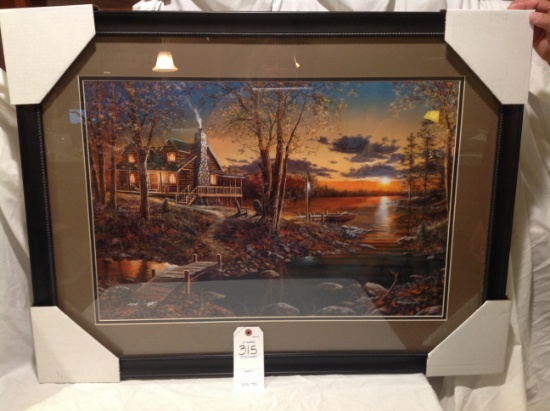 Comforts of Home by Jim Hansel matted & framed