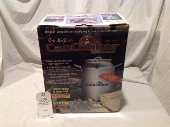 Seth McGinn's Can Cooker used for shrimp boil