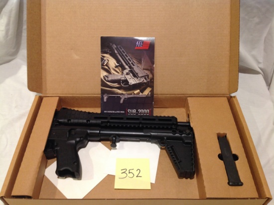 Kal-Tec Sub 2 K9 Glk 17 RD, FCM 40 magazine Blued/black