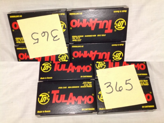 8 - Tul ammo .223 Rem, 20 cartridges, 55 gr