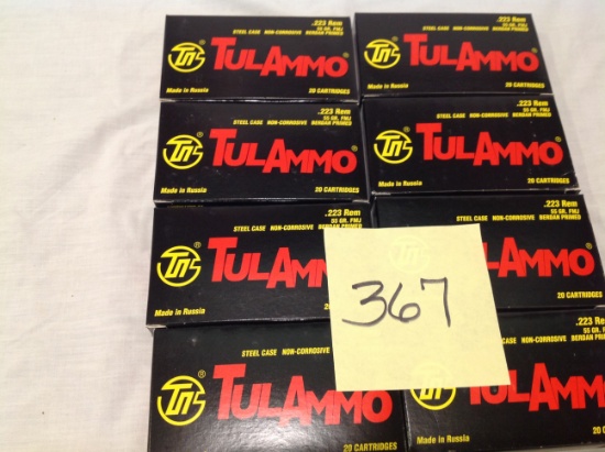 8 - Tul ammo .223 Rem, 20 cartridges, 55 gr