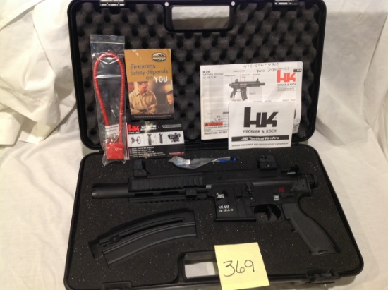 Heckler & Koch, 22 calibar, tactial rim fire w/case, HK 416 pistol
