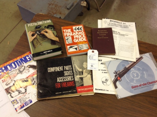 Winchester Component part for firearms, 1980 firearms price guide, Pistol Smithing, Running an engi