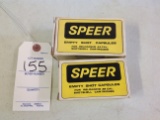 Speer empty shot capsules for reloading 38 cal and 44 cal partial box's