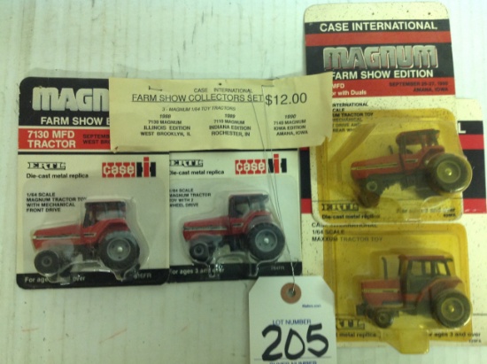4 1/64 scale 7110 2WD, 7130 MFD, 5139, 7140 Farm Show Edition