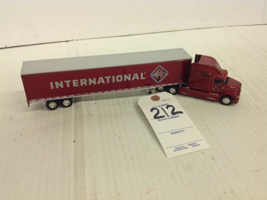 International semi w/enclosed trailer