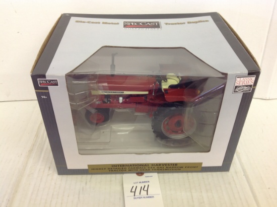 International Highly Detailed Farmall 544 Gas Narrow Front Tractor with Gea