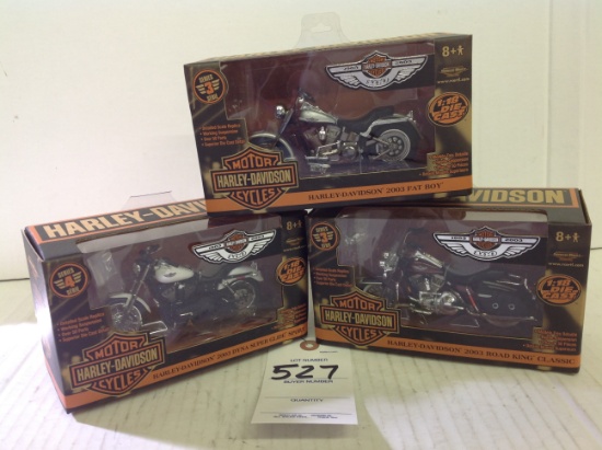 Harley Davidson 2003 Road King Classic, 2003 DYNA Super Glide Sport, and 20
