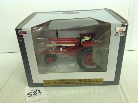 International Highly Detailed  Farmall 544 Gas Narrow Front Tractor with Ge