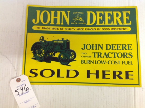 John Deere Sold Here Sign