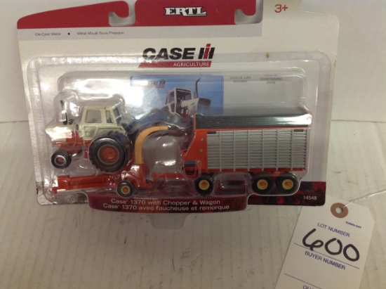 Case 1370 with Chopper and Wagon 1/64th scale
