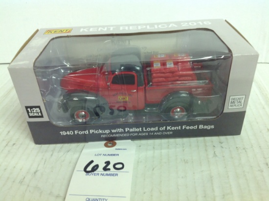 1940 Ford Pickup with Pallet Load of Kent Feed bags