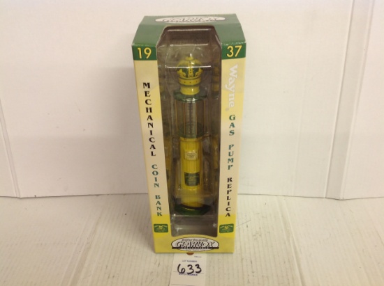 1937 Gas Pump Mechanical Coin Bank John Deere
