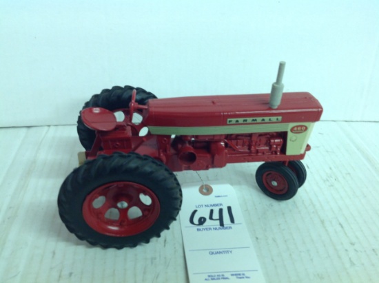Farmall 460 Tractor with Steel Rims and 3 point