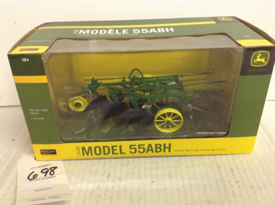 1948 John Deere  Model 55ABH 3 bottom plow on steel