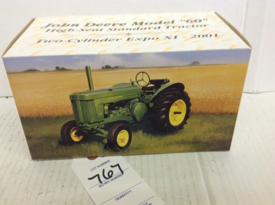 John Deere Model "60" High Seat Standard  2 cylinder Expo 2001