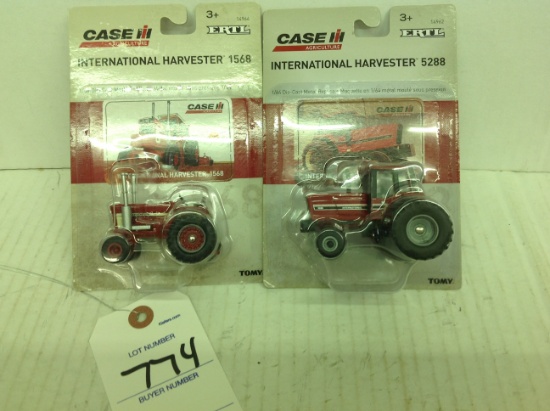 1/64 scale Case 1568 and 5288 tractors