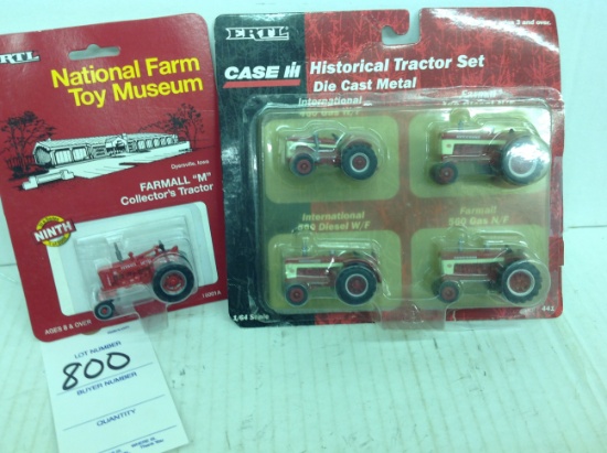 Case 1/64 Historical tractor set and Farmall M