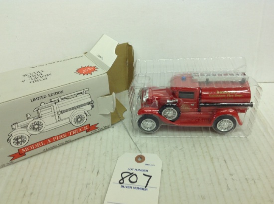Limited Edition Model A Fire Truck Lamont Fire