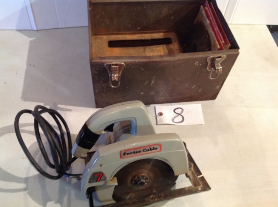Porter Cable 7" saw w/blades and case
