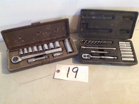 Easco & Stanley socket set 5/32-1/2""