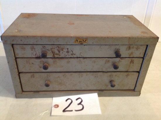 Drill bit set 1/16 - 7/16 in a metal case