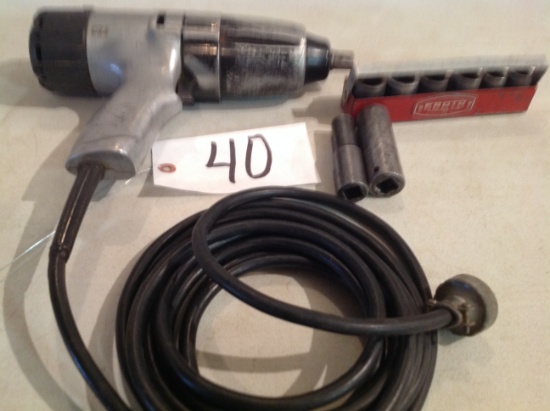 Dayton impact wrench w/sockets