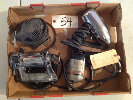 drill, sander, roto, blow dryer cold or hot