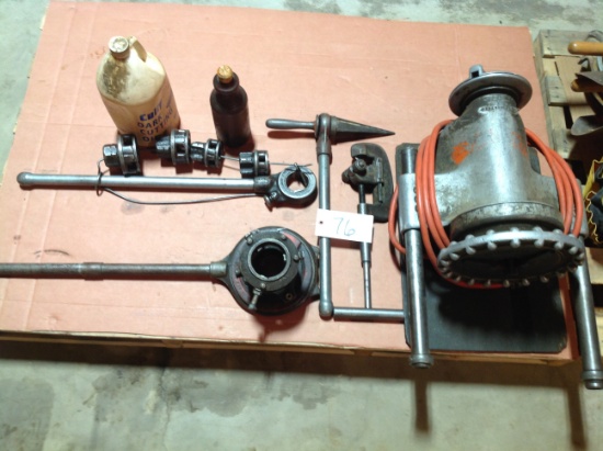 Ridget 300 power drive threader 110 power & thread cutting dies and hardware  Must pick up