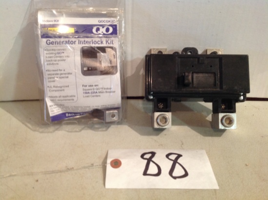 QO generator  interlock kit, QO 150 AMP breaker