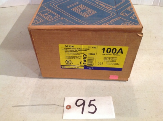 Square D223N 100 amp General Duty Safety Switch