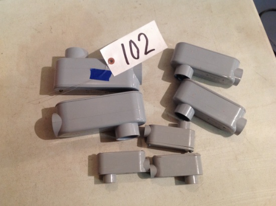 1/2", 1", 1 1/4" PVC LB w/female adopters
