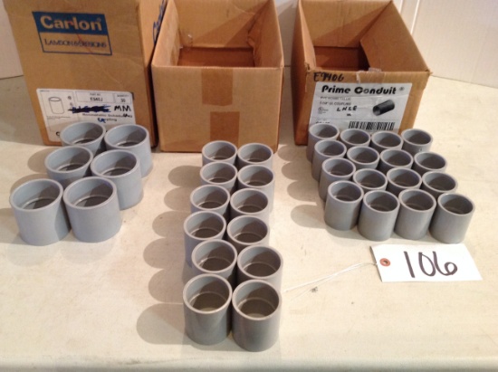 1 1/4" , 1 1/2", 2" PVC coupling  Nonmetallic