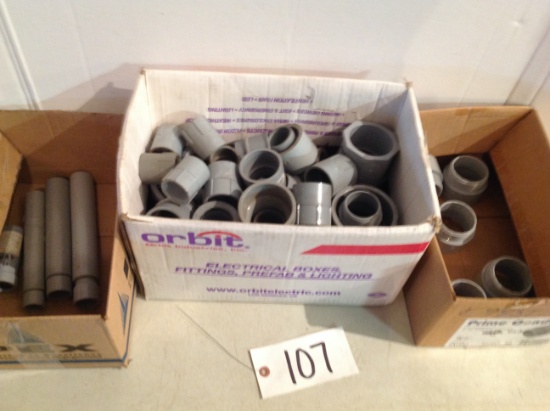 2" PVC male adaptor, assorted pvc fittings, pvc expansion couplings
