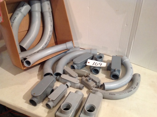 assortment of PVC T's & fitting's