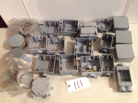 assorted PVC box's