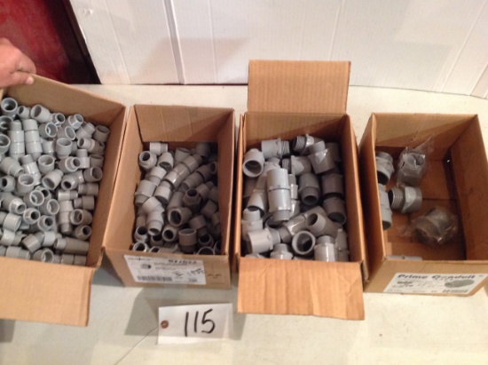 1/2", 3/4" 1, 1, 1/4" pvc male adopter