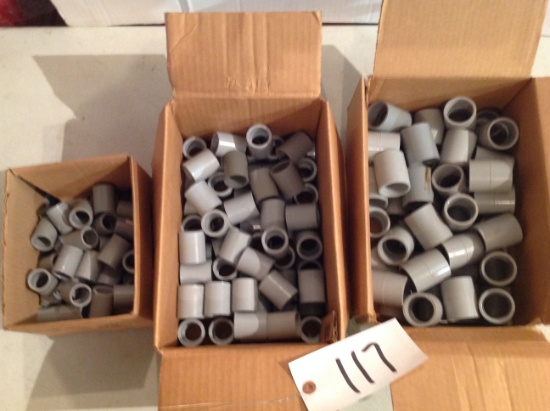 1/2, 3/4, 1" pvc couplings
