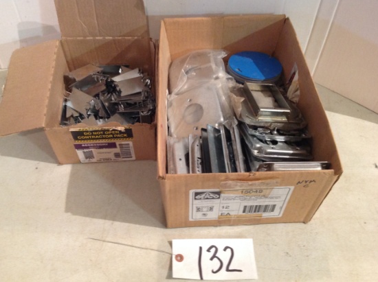metal and plastic box covers, cable protector plates