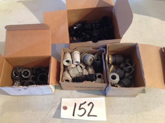 assorted plastic cord connectors