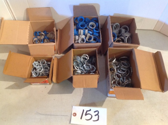 1/2," 3/4", 1" lock nuts and bushings