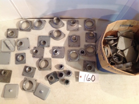 assortment of meter sockets, hubs, & Square D and Meyer hubs
