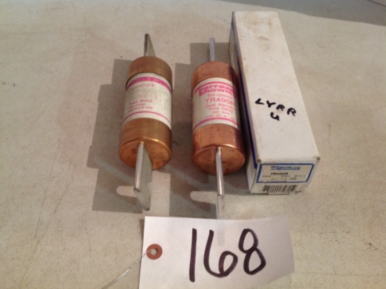 2 - 400 amp 250 volt time delayed fuses Ferraz Shawmut
