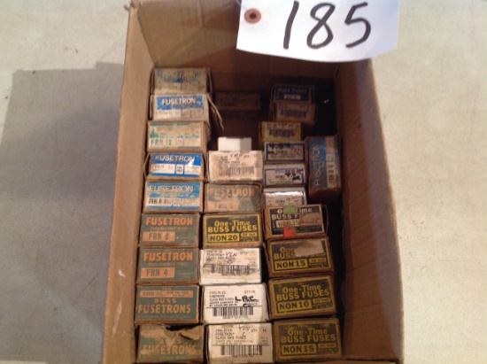 assortment 4-20 amp cartridge vintage  fuses