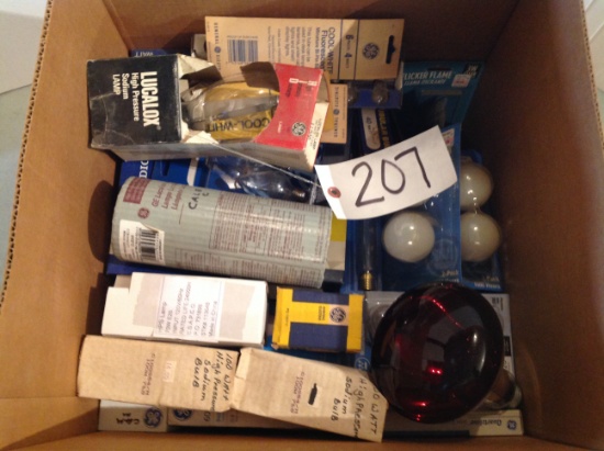 variety box of light bulbs, if you would like to know you must call and ask