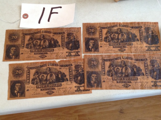4 Twenty Dollars